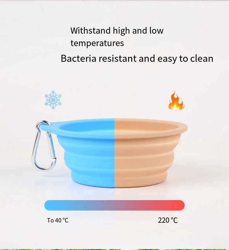 XL zusammenklappbarer Hundenapf aus Silikon