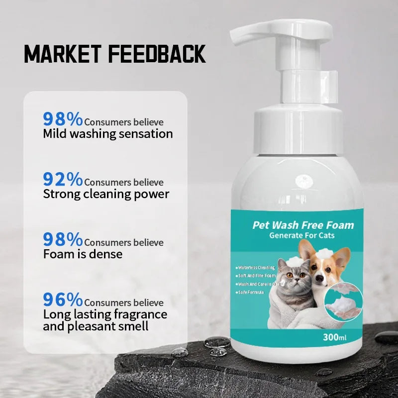 Pet Water Free Shower Gel Dry Clean 300ml