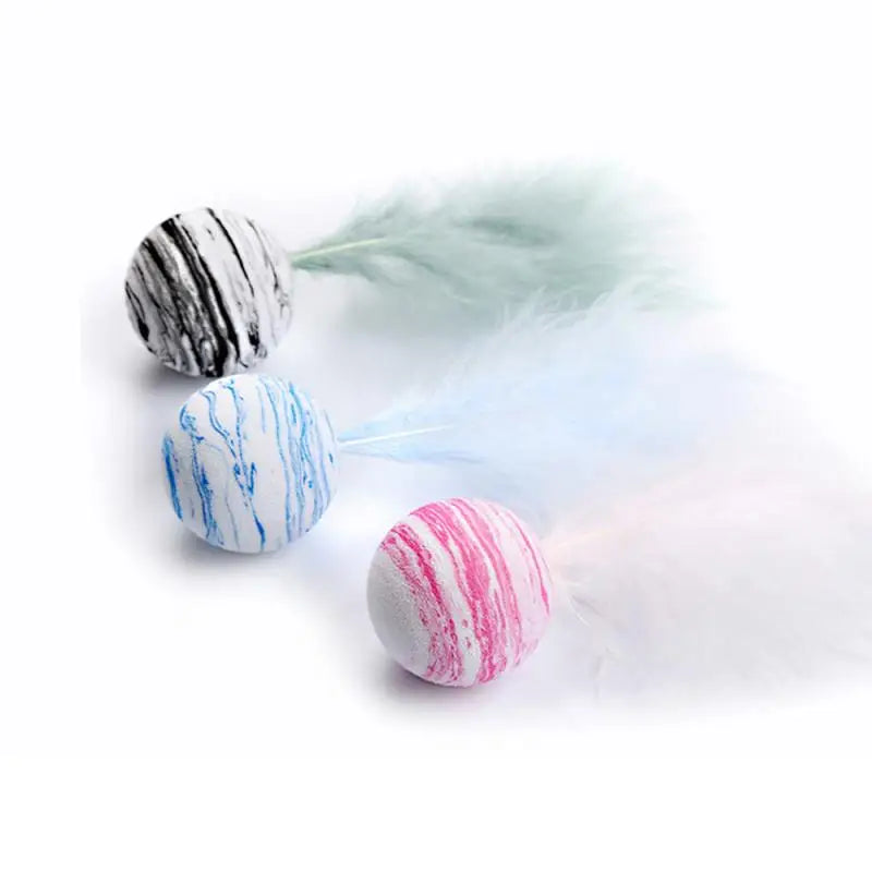 Cat Ball Feather Toy