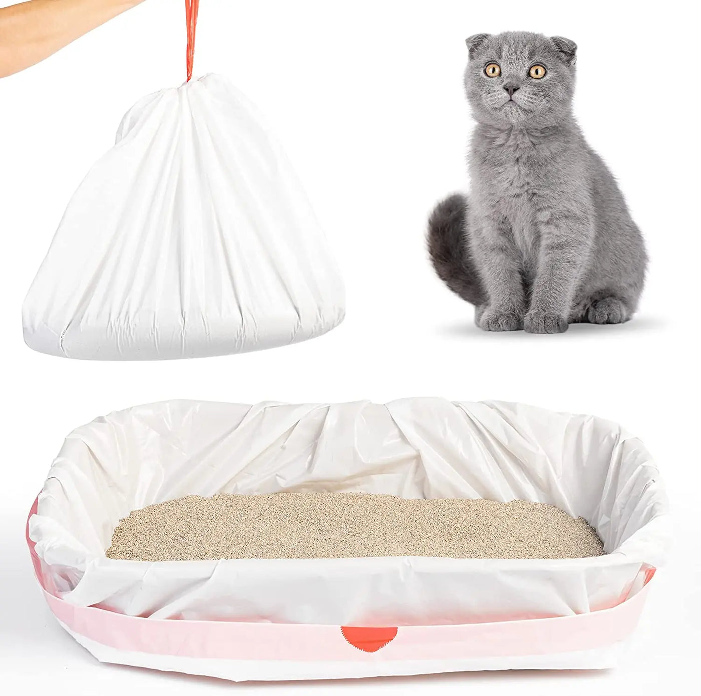 20/pcs Cat Litter Bag Cat Litter Box Liners