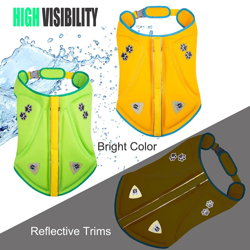 Super Swimmer Dog Life Jacket Reflective Floatable Pet Vest Adjustable