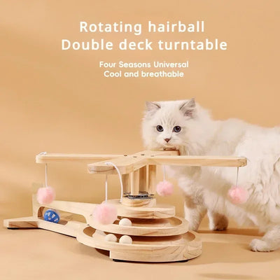 Cat Carousel Teasing Catnip Creative Toys Rotating