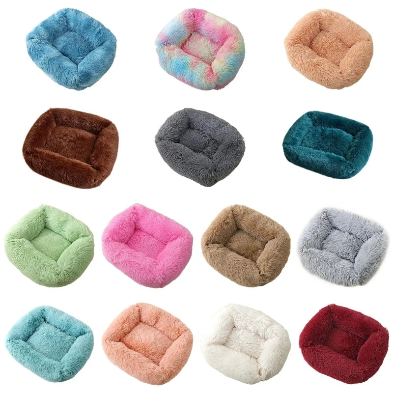 Lit nuage confortable pour animaux de compagnie multicolore