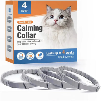 Collier apaisant pour chat et chien - Protection contre l'anxiété - Colliers rétractables