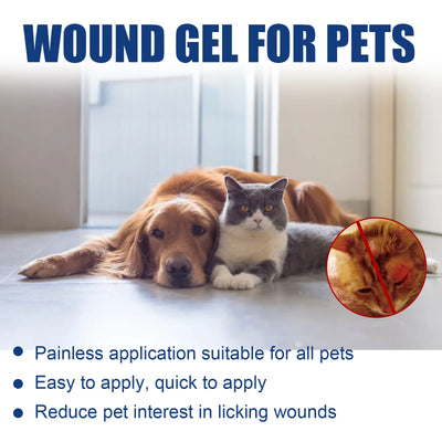 Pet Wound Healing Gel Stop Bleeding Liquid Band Aid Relieve Itching