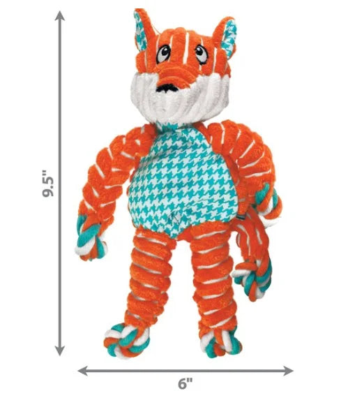 KONG Floppy Knots Dog Toy, Fox