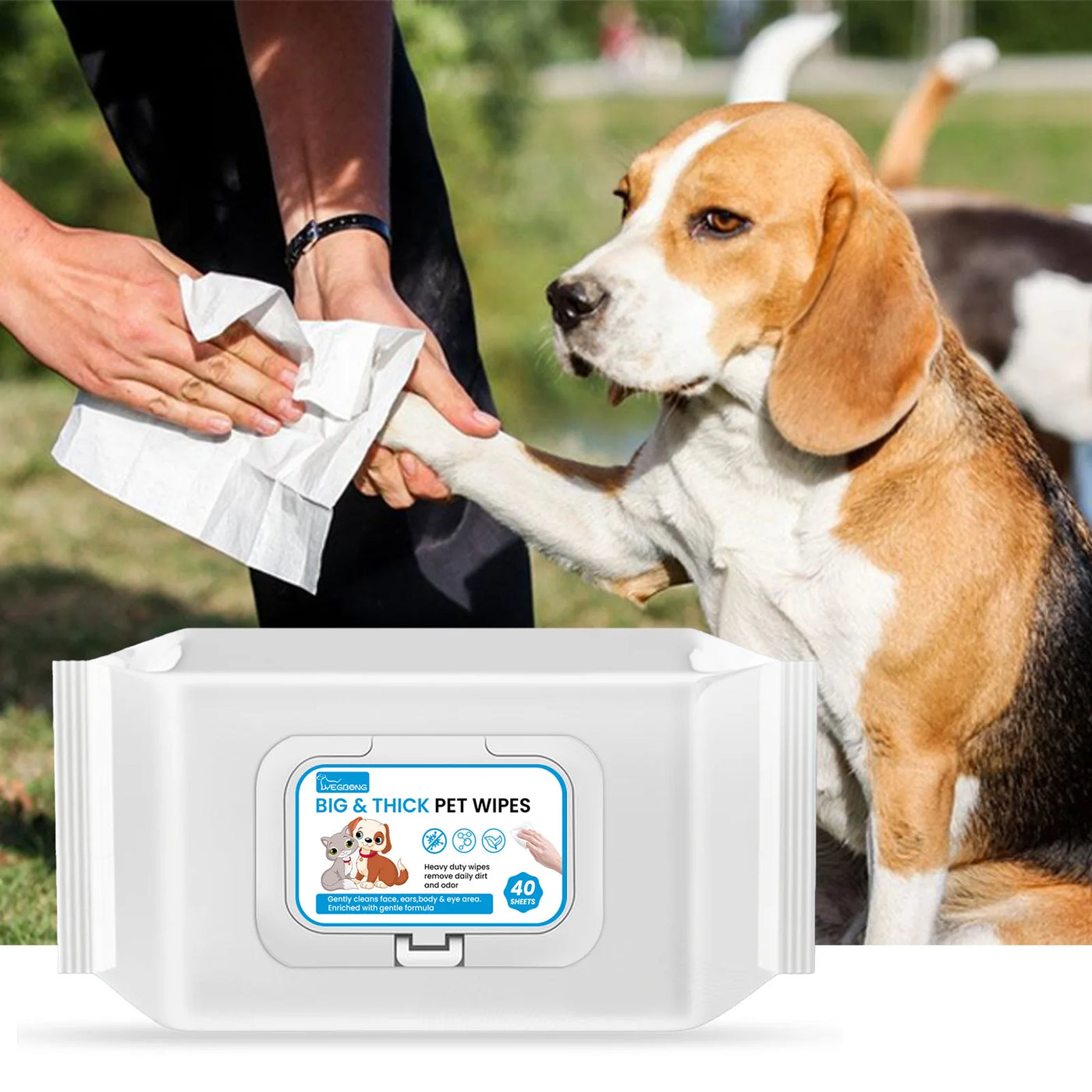 Pet Wipes Body Cleaning Deodorant Eye Ear Dirt Remover Wet