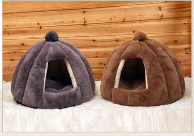 Warm Winter Comfort Pet House Bed