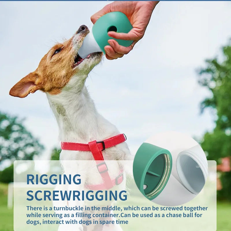 Interactive Toy for Dog  Leaking Ball Slow Feeder Bowl