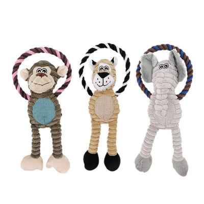 Jouet couineur en peluche pour chien