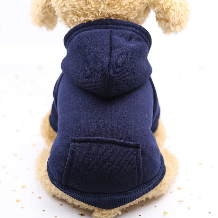 Warm Dog  Hoodies with Pockets