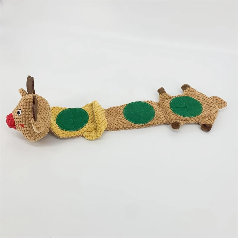 Christmas Pet Plush Toy Elk Sniff Dog Leakage Puzzle Toy