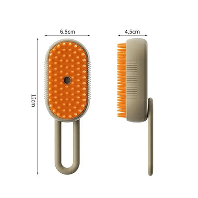 Brosse électrique à vapeur pour chien et chat 3 en 1