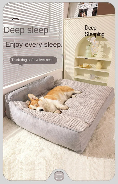 Lit d'angle confortable pour chien