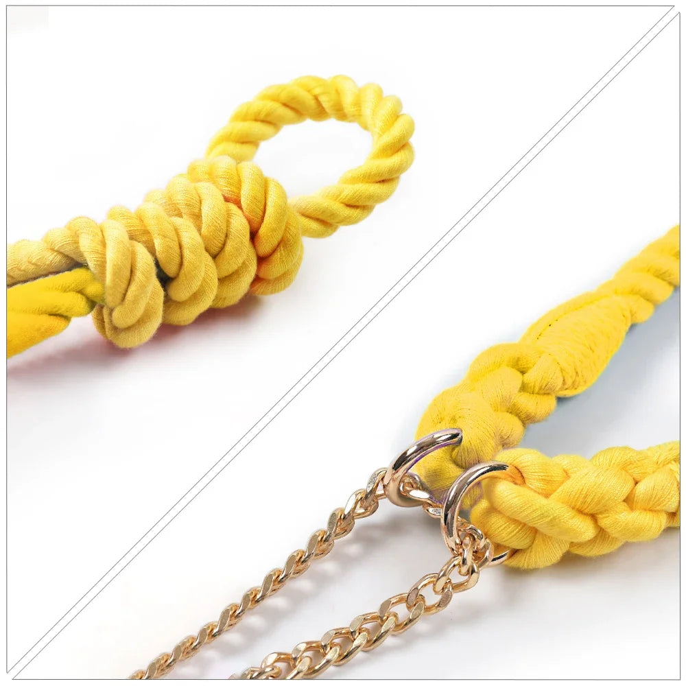 Deluxe Rope Dog Collar-Braided