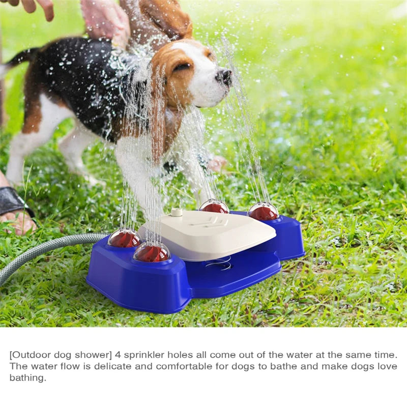 Dog Outdoor Toys Step on Sprinkler Activated Automatic Squirting