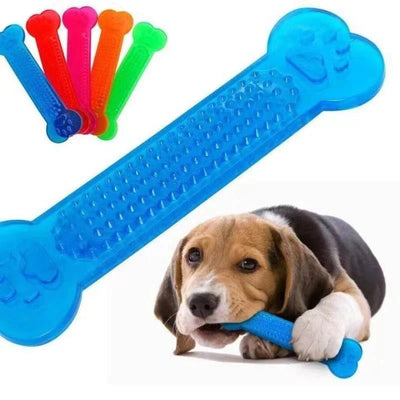 Jouets à mâcher pour chien en forme d'os en caoutchouc