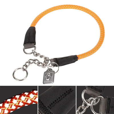 P Chain Collar Easy To Wear Dog Collar