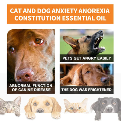 Natural Organic Calming Drops Pet Anxiety Relief Blend Essential Oil