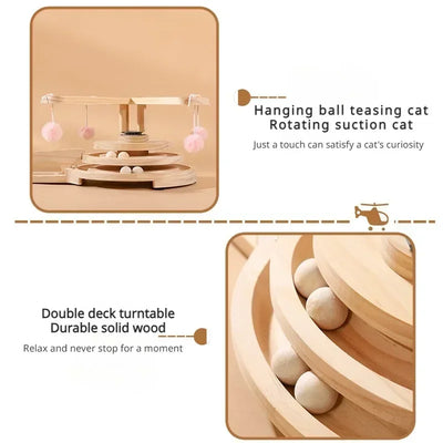 Cat Carousel Teasing Catnip Creative Toys Rotating