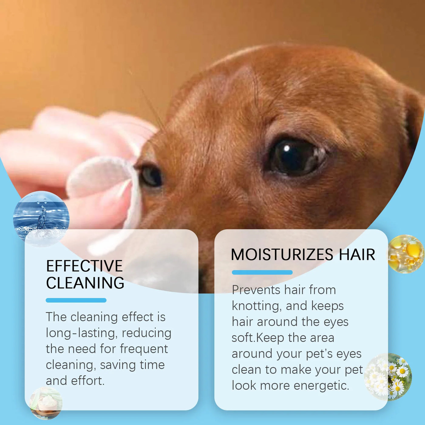 Sensitive Pet Eye Wipes Soft Tear Stain Remover