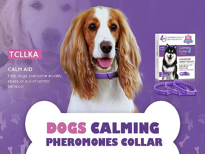 Calming Collar Cat And Dog Relieve Anxiety Protection Retractable Collars