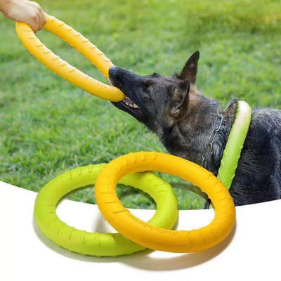 Dog Ring Toys Indestructible Chewing Flying Floating Training