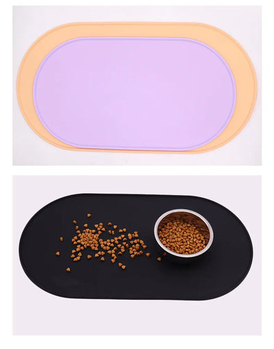 Set de table en silicone pour animaux de compagnie multicolore