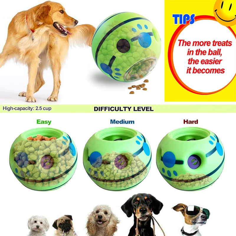 Interactive Dog Toys Food Dispensing Giggle Ball