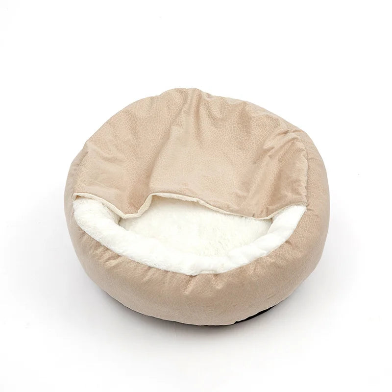 Orthopedic Dog Bed With Hooded Blanket Waterproof