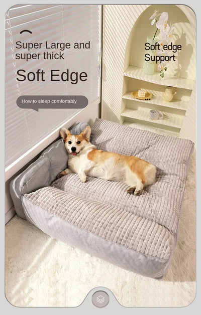 Lit d'angle confortable pour chien