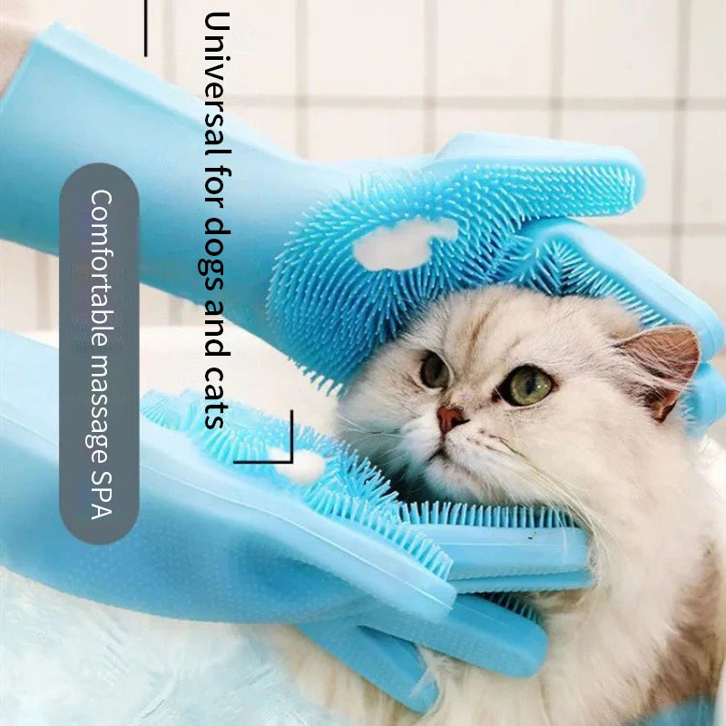 Pet Grooming Cleaning Gloves