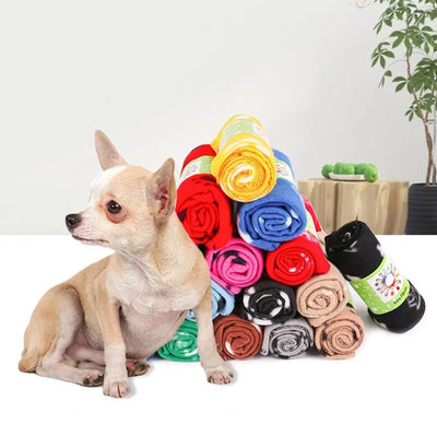 Couverture douillette pour chiot multicolore