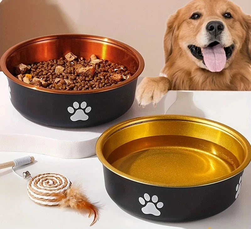 Classic Anti-Slip Stainless Steel Dog Bowls