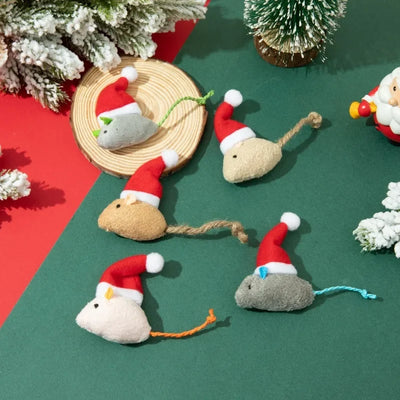 Christmas Mouse Catnip Mouse Toy