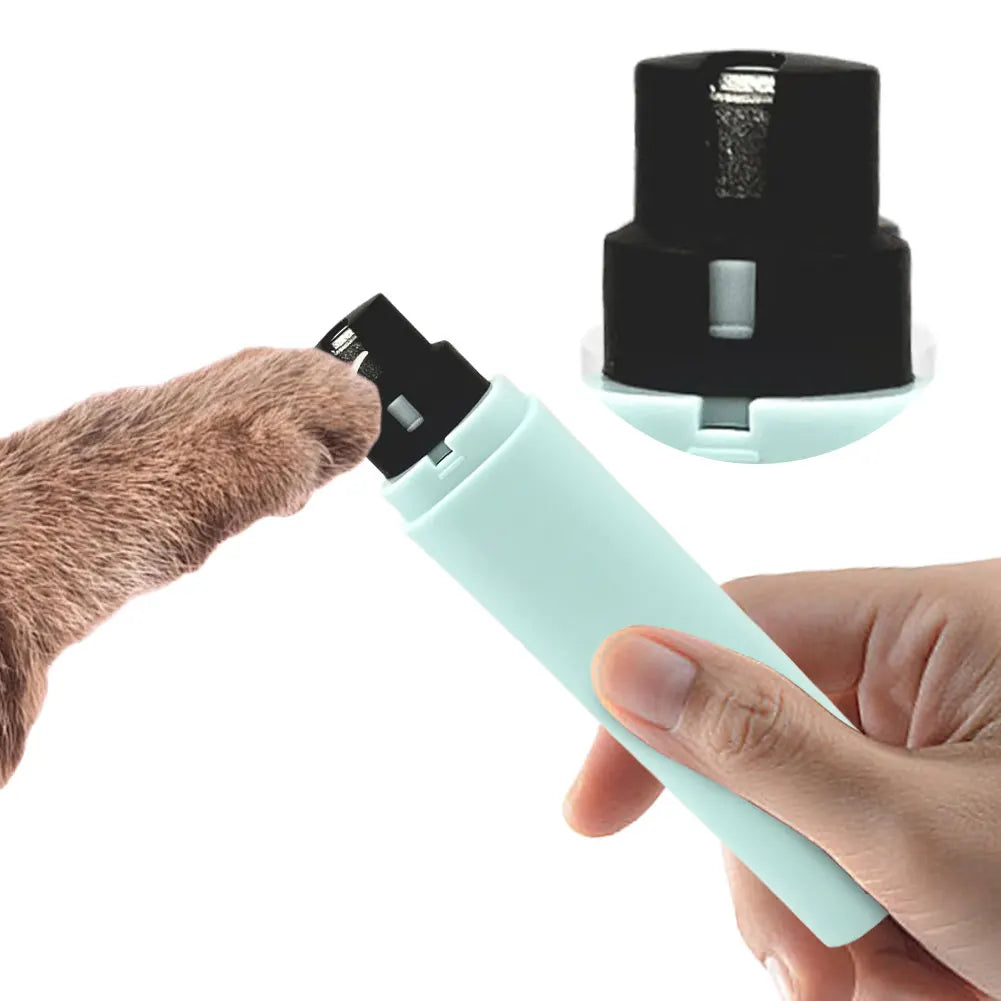 Broyeur à ongles électrique pour animaux de compagnie avec lumière LED