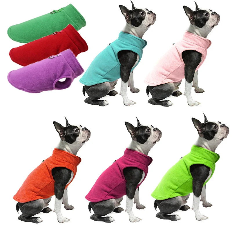 Warme Fleece-Hundekleidung, weich