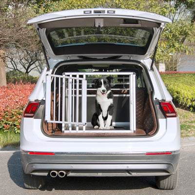 Cage pour animaux de compagnie XL en aluminium respirante pour voiture