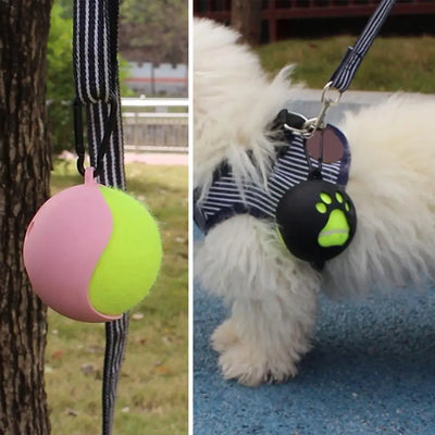 Tennisballhalter mit Haken, leicht, freihändig