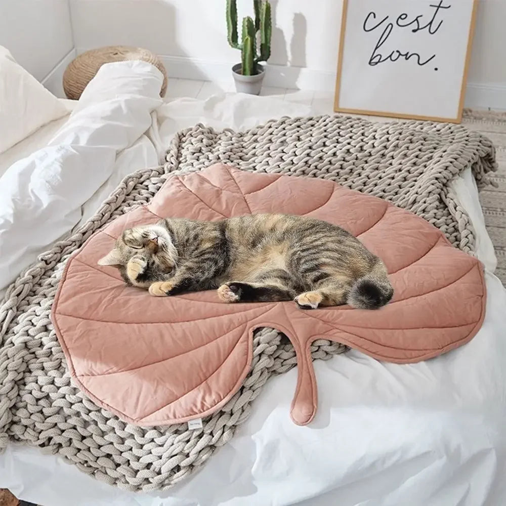 Soft Leaf Shape Pet Bed Mats