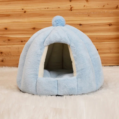 Warm Winter Comfort Pet House Bed