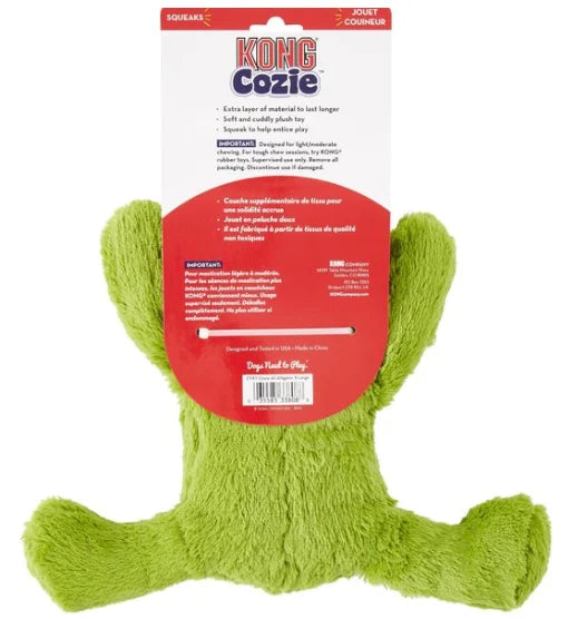 KONG Cozie Ali the Alligator & Funny Monkey Dog Toy