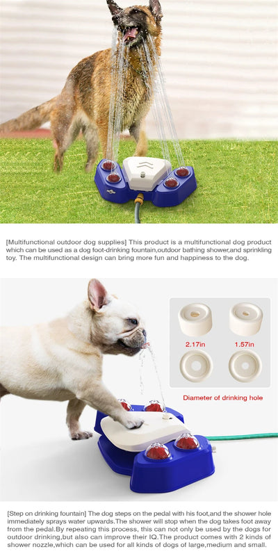 Dog Outdoor Toys Step on Sprinkler Activated Automatic Squirting