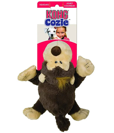 KONG Cozie Ali the Alligator & Funny Monkey Dog Toy