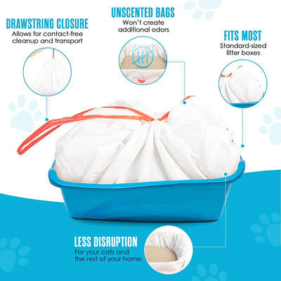 20/pcs Cat Litter Bag Cat Litter Box Liners