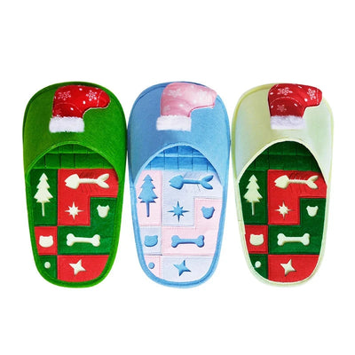 Christmas Dogs Sniffing Pads Slipper Slow Food Feeder