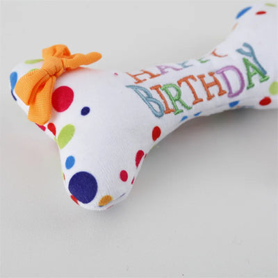 Happy Birthday Cake Squeaky Pet Toys