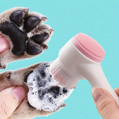 Brosse de nettoyage pour pattes d'animaux en silicone