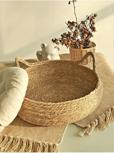 Meow Rattan Cat Bed Washable