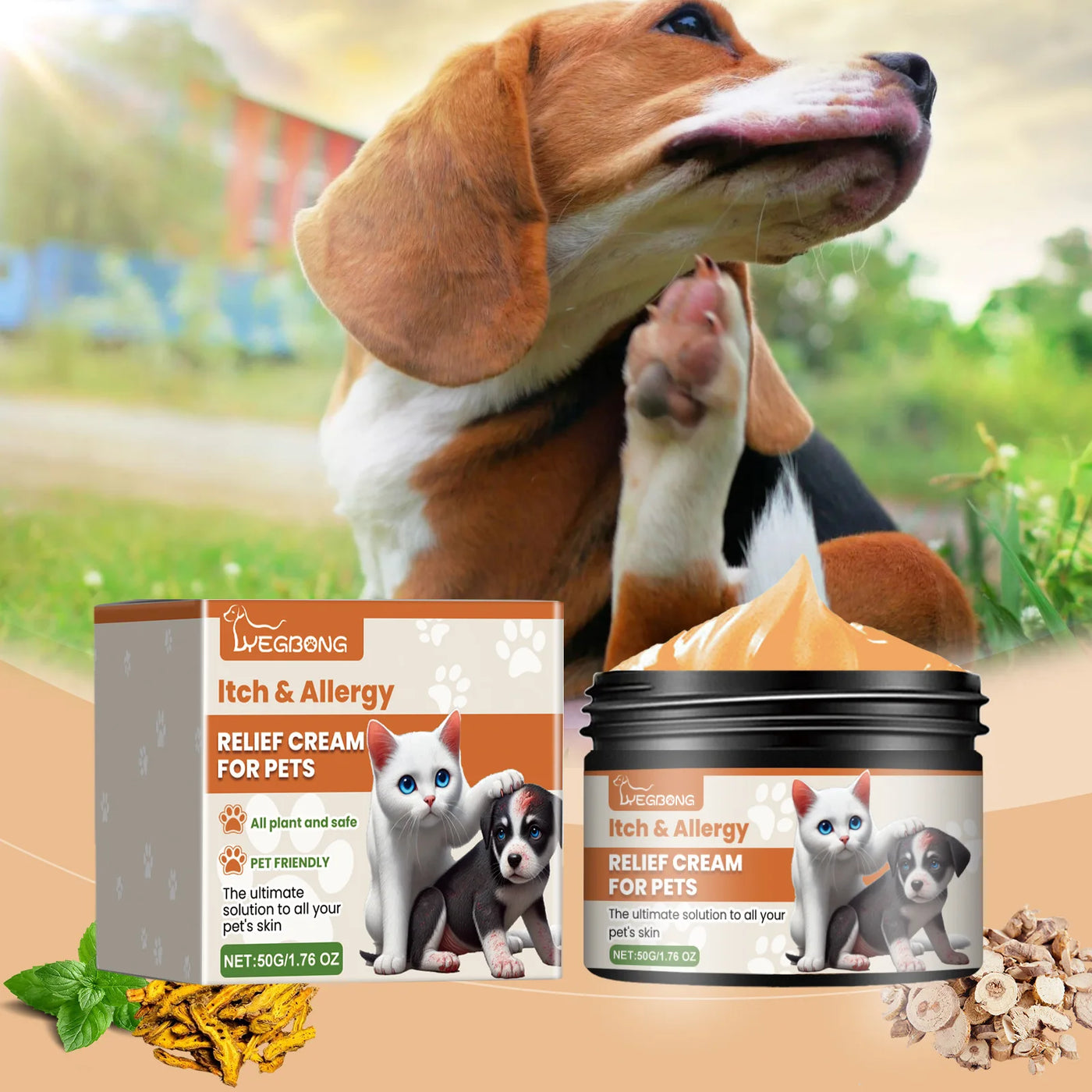 Pet Skin Care Cream Gentle Itching Relief